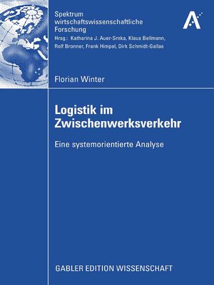 cover image of Logistik im Zwischenwerksverkehr